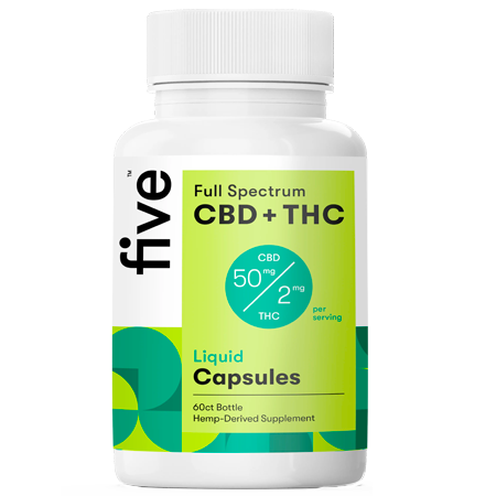Five CBD Capsules | shop best CBD brands and best CBD capsules