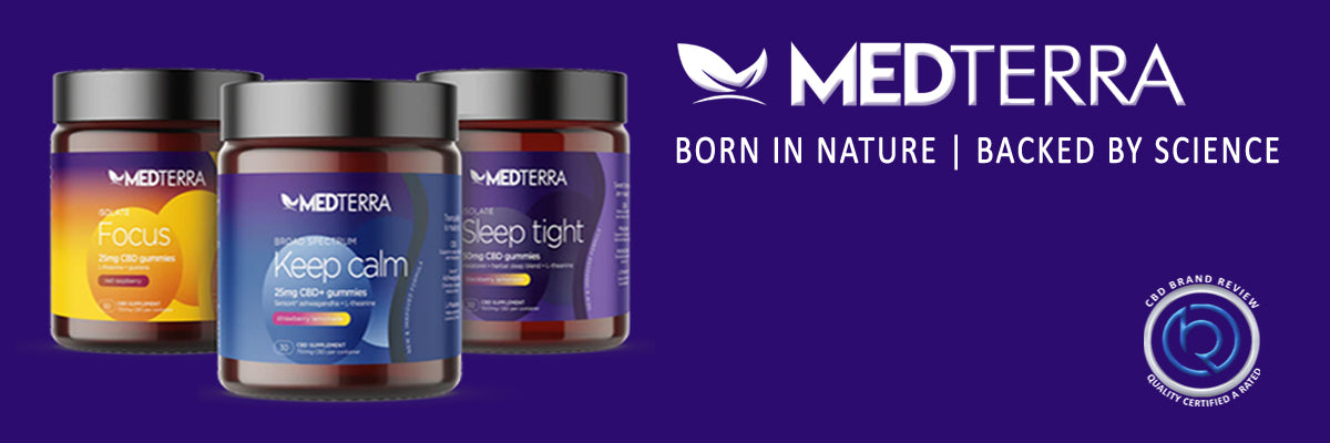 Medterra Products banner shop cbd gummies | CBD Brand Review